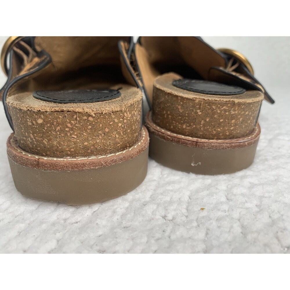 SOFFT Billie Coffee Leopard Print Calf Hair Slip On Comfort Mules shoe Sz 6.5M - Picture 6 of 8